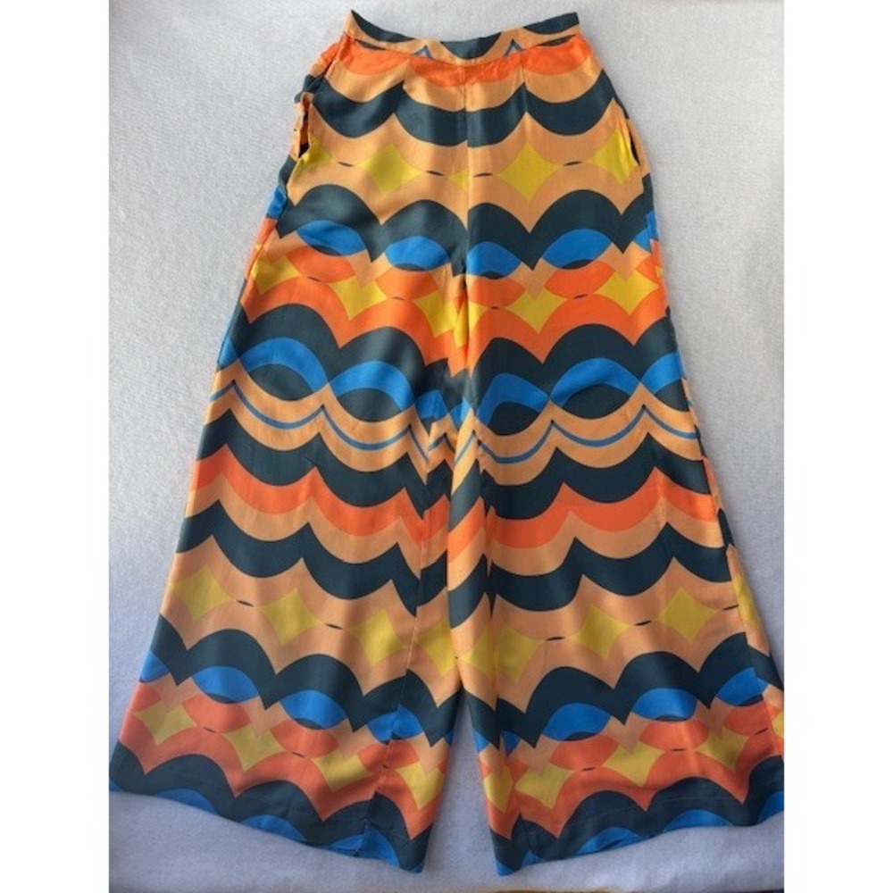 Talulah Women's Wide-leg Palazzo‎ Pants MED Boho Chic Funky Unique